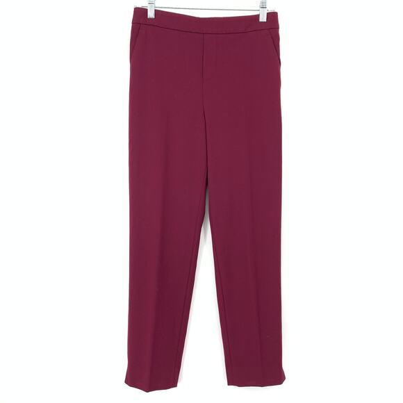 Banana Republic Pants - Banana Republic Factory Hayden Pants Womens Size 2 Maroon Burgundy Elastic Back